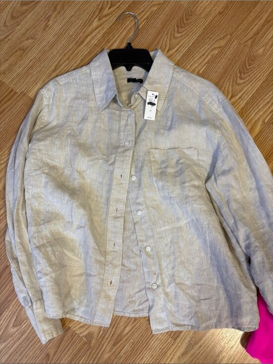 Tops - Grey button long sleeve